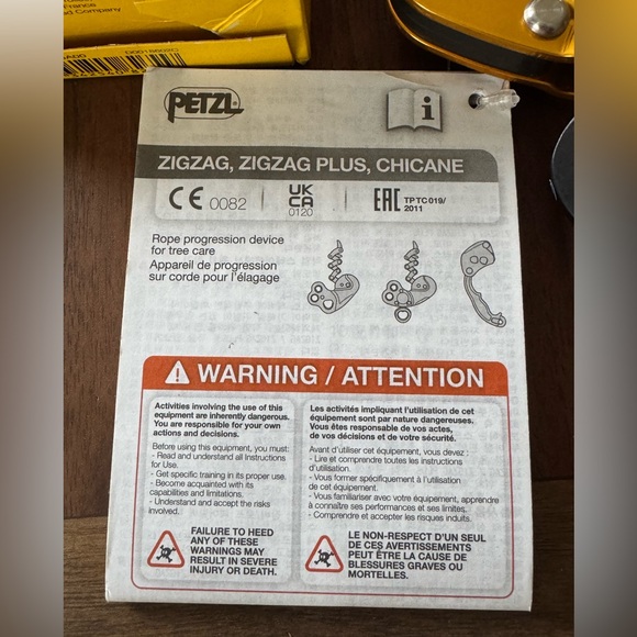 Petzl Zigzag Plus Mechanical Prusik - Orange - Picture 3 of 7